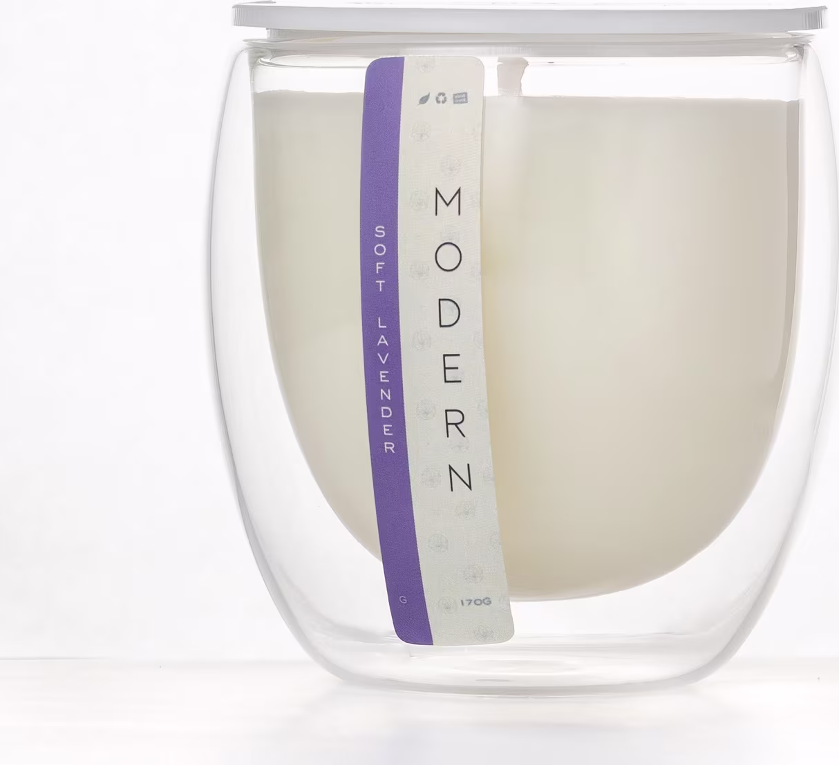 Vela Aromática Velart Modern Soft Lavender Natural, 190g.