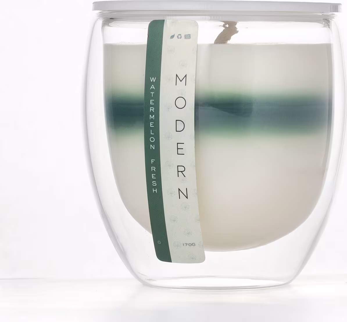 Vela Aromática Velart Modern Watermelon Fresh Stripe, 190g.