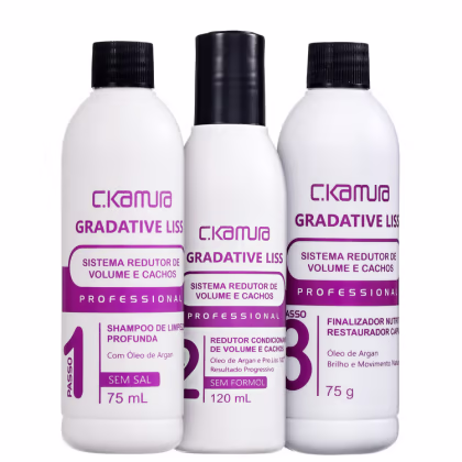 Imagem do produto Kit C.Kamura Gradative Liss (3 Produtos)