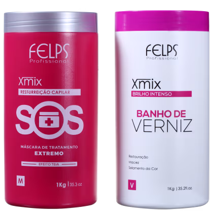 Imagem do produto Kit Felps Professional Xmix Cronograma Capilar de Salão (2 Produtos)
