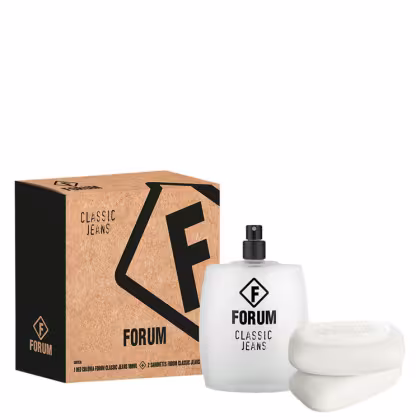 Imagem do produto Conjunto Classic Jeans Forum Unissex - Deo Colônia 100ml + Sabonetes 2x90g
