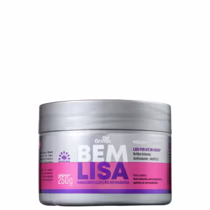 Imagem do produto Griffus Bem Lisa Nanocristalizadora - Máscara Capilar 250g