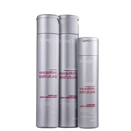 Imagem do produto Kit Acquaflora Reequilíbrio Estrutural Hidratante (3 Produtos)