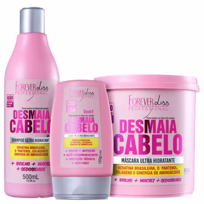Imagem do produto Kit Forever Liss Desmaia Cabelo (3 Produtos)