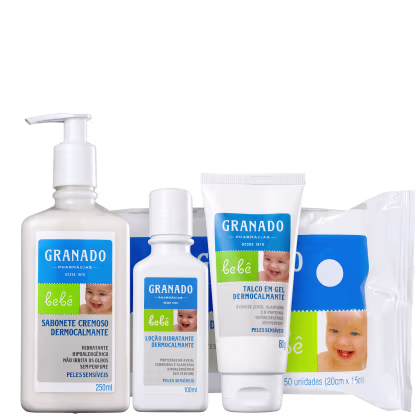 Imagem do produto Kit Granado Bebê Dermocalmante Peles Sensíveis Full (4 Produtos)