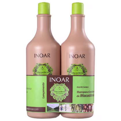 Imagem do produto Kit Inoar Macadâmia Oil Premium Tratamento Diário 1000ml (2 Produtos)
