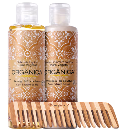 Imagem do produto Kit Orgânica Set Pêssego e Flor de Lótus (3 produtos)