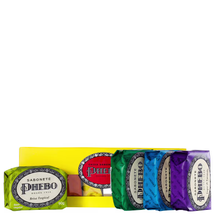 Imagem do produto Kit Phebo Tradicional Caixa Amarela - Sabonetes em Barra 8x90g