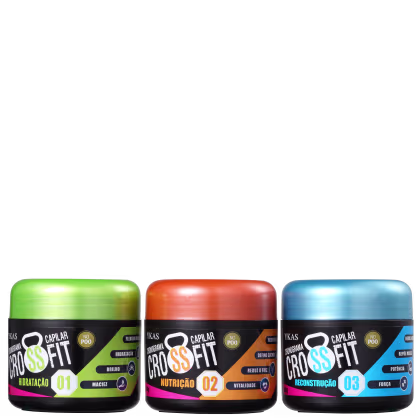 Imagem do produto Kit YKAS Crossfit Cronograma Capilar Express No Poo (3 Produtos)