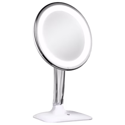 Imagem do produto Klass Vough Branco Rotação 360º 5X - Espelho de Aumento