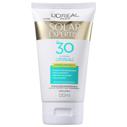 Imagem do produto L'Oréal Paris Solar Expertise Supreme Protect 4 FPS 30 - Protetor Solar Facial 120ml
