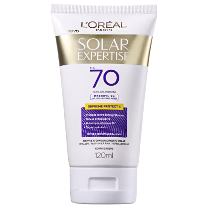Imagem do produto L'Oréal Paris Solar Expertise Supreme Protect 4 FPS 70 - Protetor Solar Facial 120ml