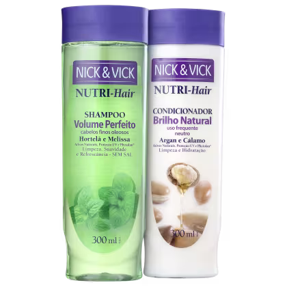 Imagem do produto Kit Nick & Vick NUTRI-Hair Brilho e Volume (2 Produtos)