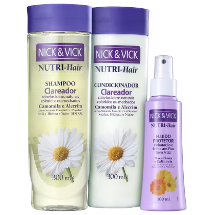 Imagem do produto Kit Nick & Vick NUTRI-Hair Brilho sem Frizz (3 Produtos)
