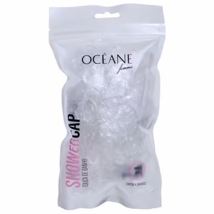 Imagem do produto Océane Shower Cap Transparente - Touca de Banho (4 unidades)