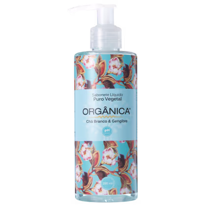 Imagem do produto Orgânica Puro Vegetal Chá Branco e Gengibre - Sabonete Líquido 250ml