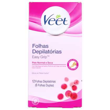 Imagem do produto Veet Peles Normais a Secas - Folhas de Cera Corporal (12 unidades)