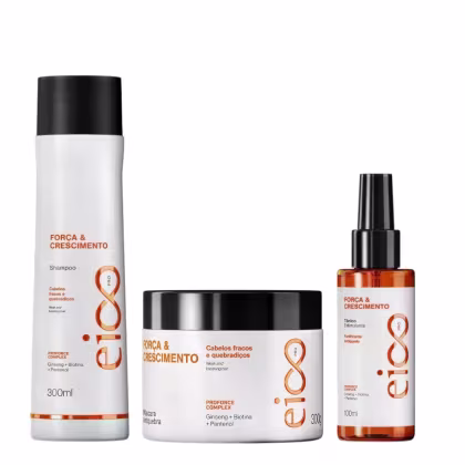 Imagem do produto Kit Especial Shampoo + Mascara + Tonico Força e Crescimento - Eico Pro