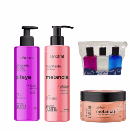 Imagem do produto Kit Viagem Labotrat Sabonete Sais Pitaya Hidratante Melancia