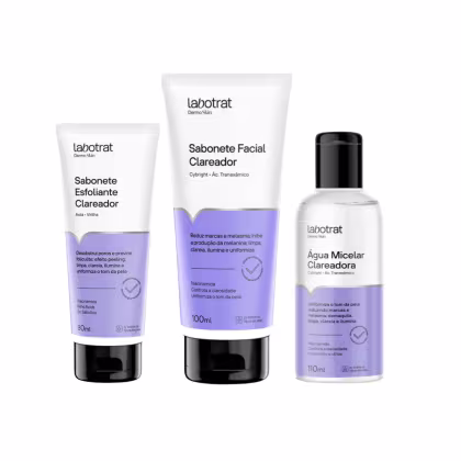 Imagem do produto Kit Labotrat Clareador Corpo e Face Esfoliante Micelar