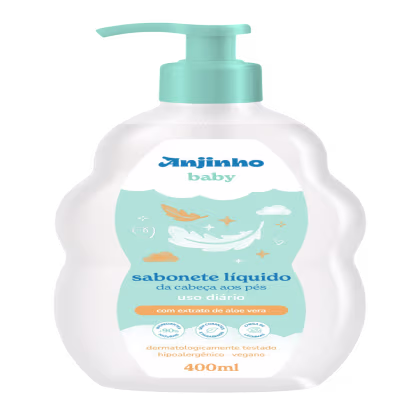 Imagem do produto Anjinho Baby Sabonete Líquido Da Cabeça Aos Pés 400ml
