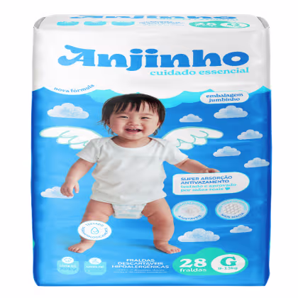 Imagem do produto Anjinho Fralda Descartável Jumbinho G c/ 28un