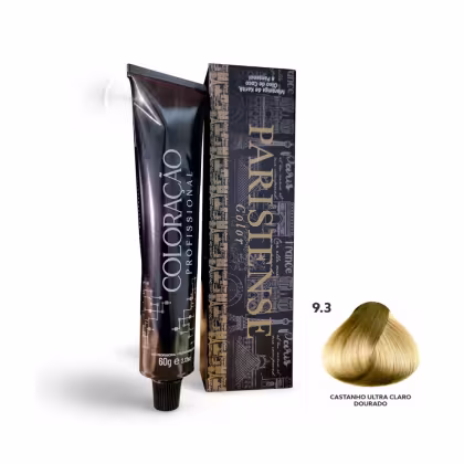 Coloração Permanente Color 9.3 Castanho Ultra Claro Dourado de  Professional Paris Cosmetics Parisiense.