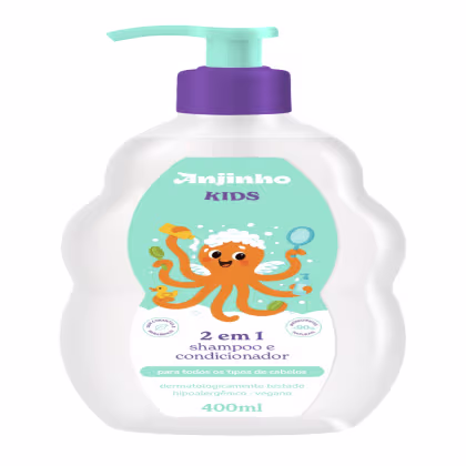 Imagem do produto Anjinho Kids 2 em 1 Shampoo e Condicionador 400ml
