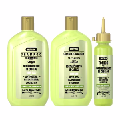Imagem do produto Kit Gota Fortalecimento Antiqueda Shampoo + Cond + Tônico
