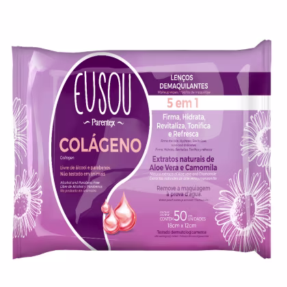 Imagem do produto Eu Sou Lenço Demaquilante Colágeno c/ 50un