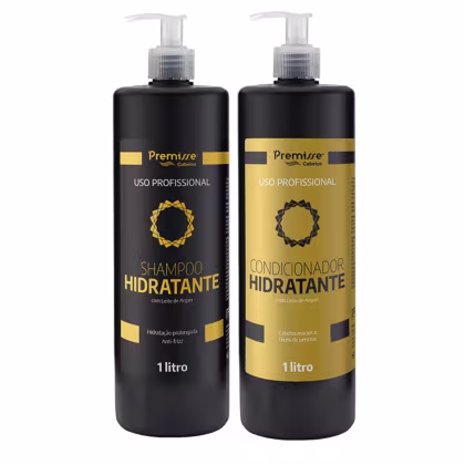 Imagem do produto Kit Shampoo e Condicionador Hidratante Premisse - 1L | Hidratação e Nutrição Intensa