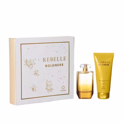 Imagem do produto Kit  Perfume Rebelle Boldness e Hidratante Dia das Mães Hinode 200ml