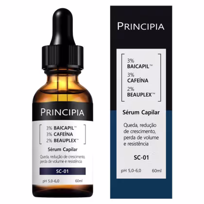 Imagem do produto Sérum Capilar 3% Baicapil + 3% Cafeína Principia Skincare SC-01 com 60ml