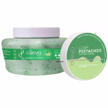 Imagem do produto Esfoliante Corpo e Rosto 250ml Alleva - LUSH PISTACHIO