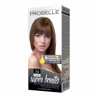 Imagem do produto TINTURA PROBELLE SUPER BONITA 7.3 LOURO MEDIO DOURADO