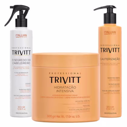 Imagem do produto Kit Trivitt (3 itens): reconstrução que fortalece e dá brilho aos fios