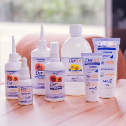 Imagem do produto Kit 2 Óleo de Girassol (A.G.E) Ozonizado Dersol 30ml  - BellaPhytus