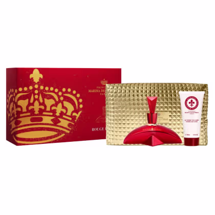 Imagem do produto Kit Perfume Feminino Rouge Royal de Marina De Bourbon 100ml e Body Lotion 100ml + Nécessaire