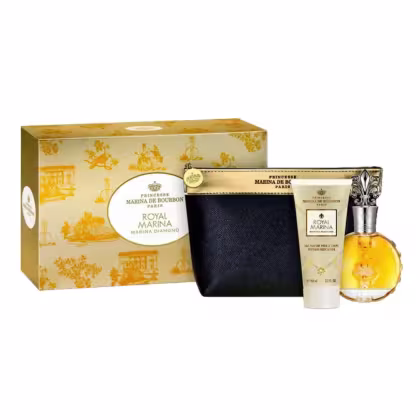 Imagem do produto Kit Perfume Feminino Royal Marina Diamond de Marina de Bourbon 100ml e Body Lotion 100ml + Nécessaire
