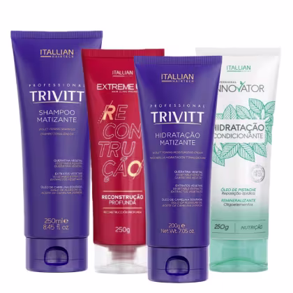 Imagem do produto Itallian Profissional Cronograma Capilar Matizante | Brilho Loiro, Força e Vitalidade