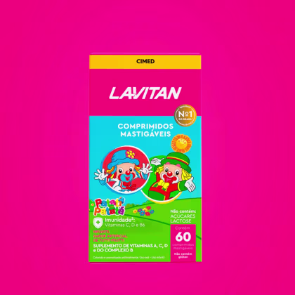 Imagem do produto Kit 2 und Lavitan Kids Tutti-Frutti 60 Cpr
