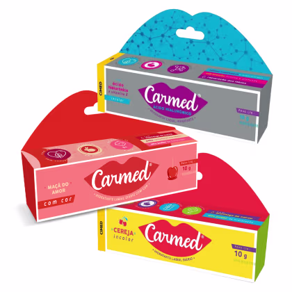 Imagem do produto Kit 3 und Carmed 1 Cereja, 1 Ácido Hialurônico, 1 Maçã do Amor