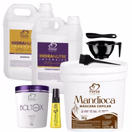Imagem do produto Kit Profissional Hidranutre Mandioca 5L/3KG - Alinhamento, Hidratação e Brilho