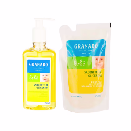Imagem do produto Kit Sabonete Líquido Glicerina com Refil Bebê Granado