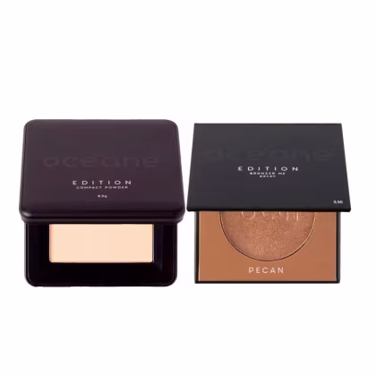 Imagem do produto Pó Compacto Porcelain e Bronzer Blush Pecan em Pó Océane