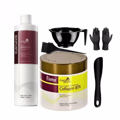 Imagem do produto Karseell Máscara KBotox Collagen 500g + Shampoo Maca Power 300ml - Liso Perfeito