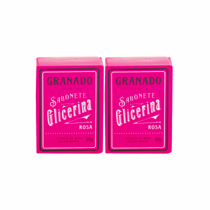Imagem do produto Dois Sabonetes em Barra de Glicerina Rosa Granado