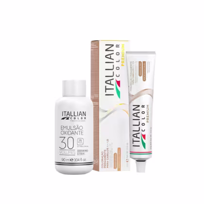 Imagem do produto Itallian Color Premium 5.20 Cast. Claro Viol.+OXI 30vol 90ml