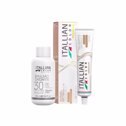 Imagem do produto Itallian Color Premium 8.1 Louro Cinza + OXI 30vol 90ml