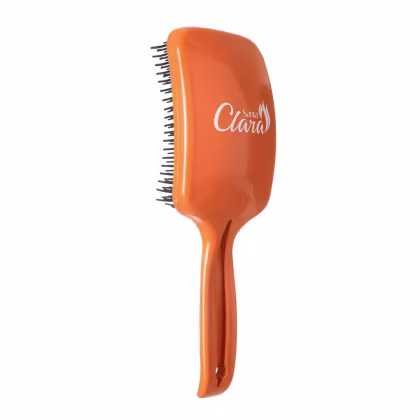 Imagem do produto Escova Flexível para Desembaraçar sem Quebra Laranja - Santa Clara